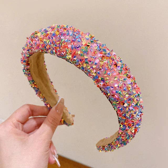 Beaded Headband | Pretty in Pink