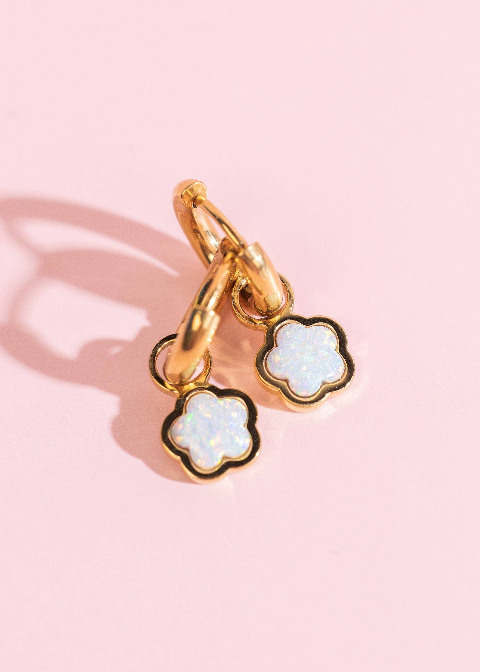Pierced Co Flower Opals Charms