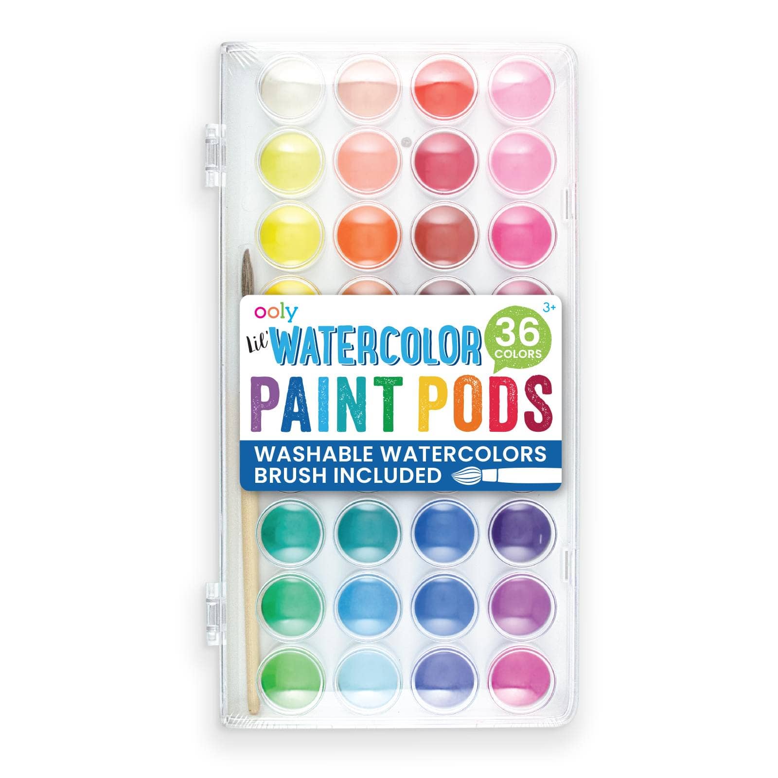 OOLY Lil' Paint Pods Watercolor Paint | Set of 36 Colors