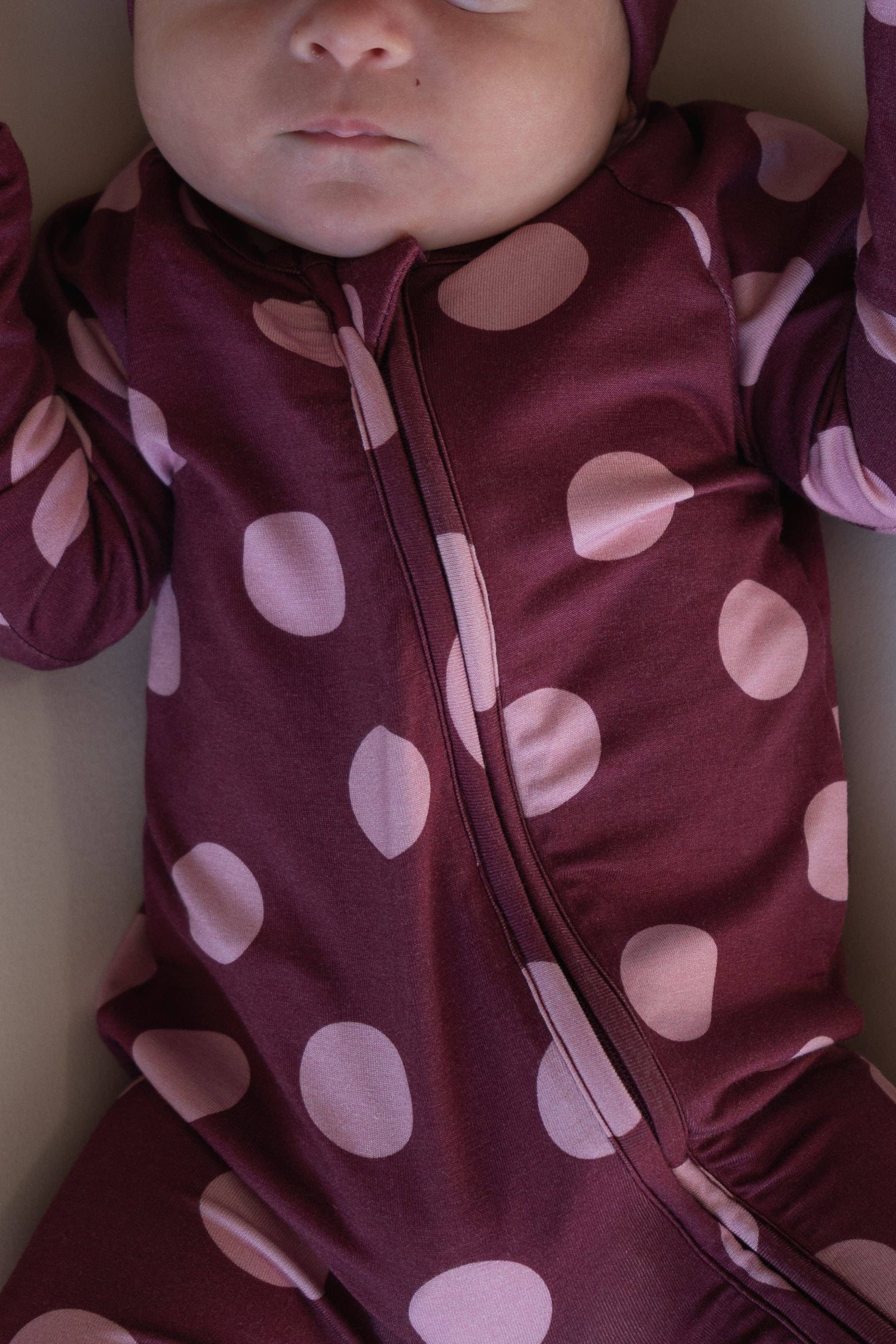 Forever French Baby Bamboo Zip Pajamas | Heather Rose Dot