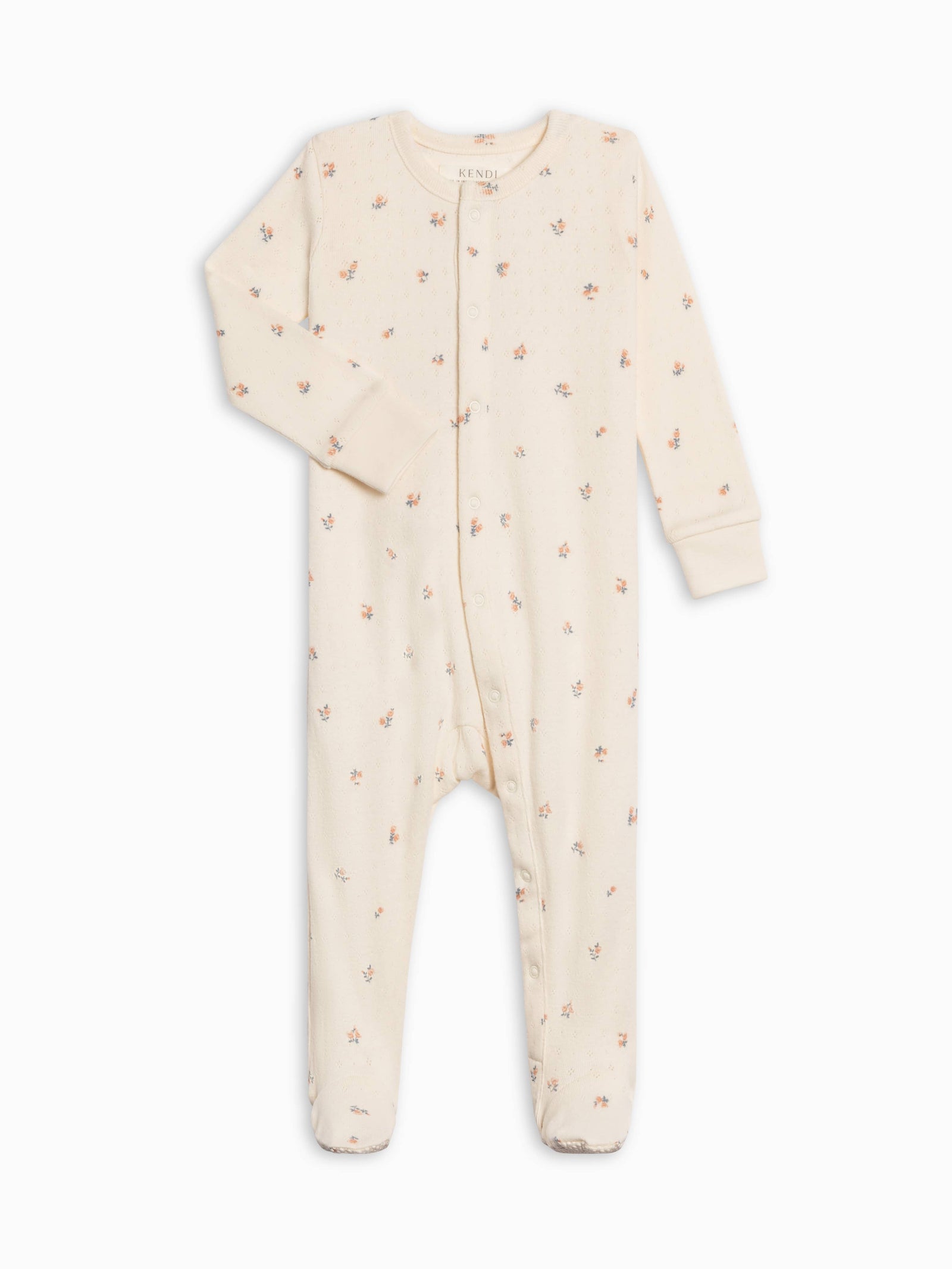 Colored Organics Skylar Pointelle Sleeper | Maris Floral