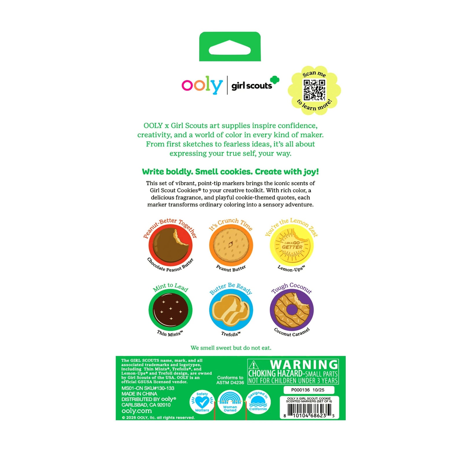 OOLY x Girl Scouts: Cookie Scented Markers