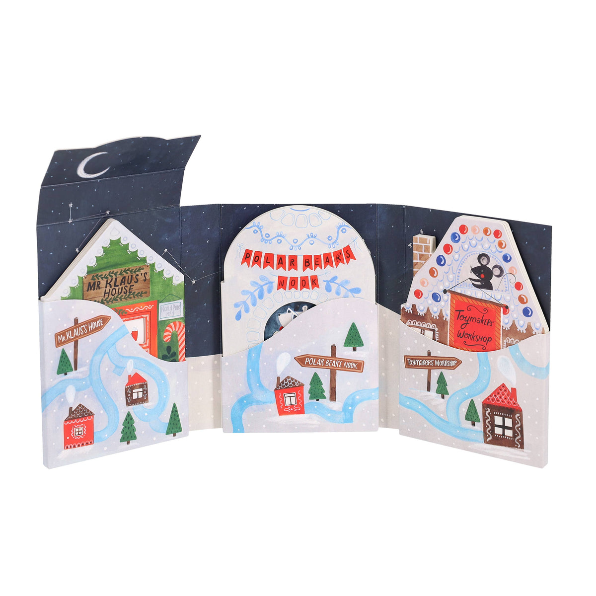 North Pole Village Mini Book Set