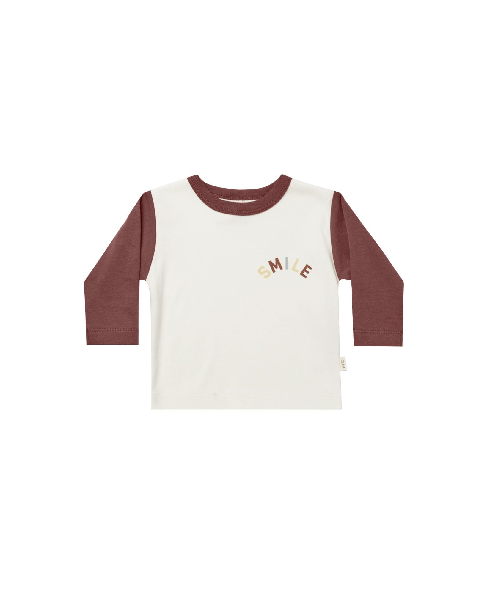 Quincy Mae Long Sleeve Pocket Tee | Smile
