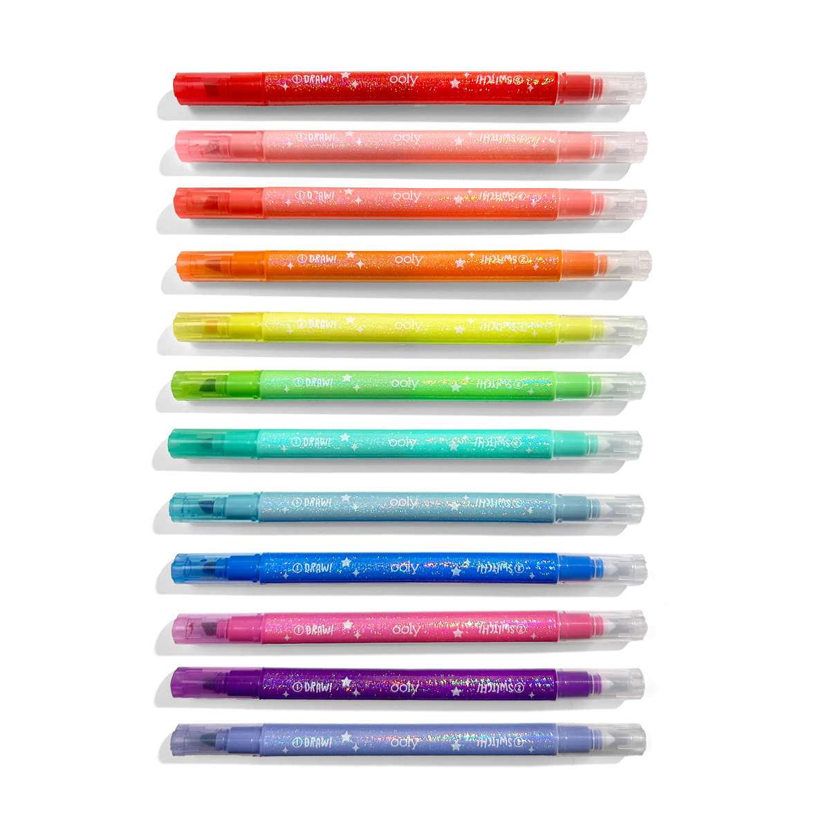 OOLY Switch-Eroo Sparkle Glittery Color Changing Markers