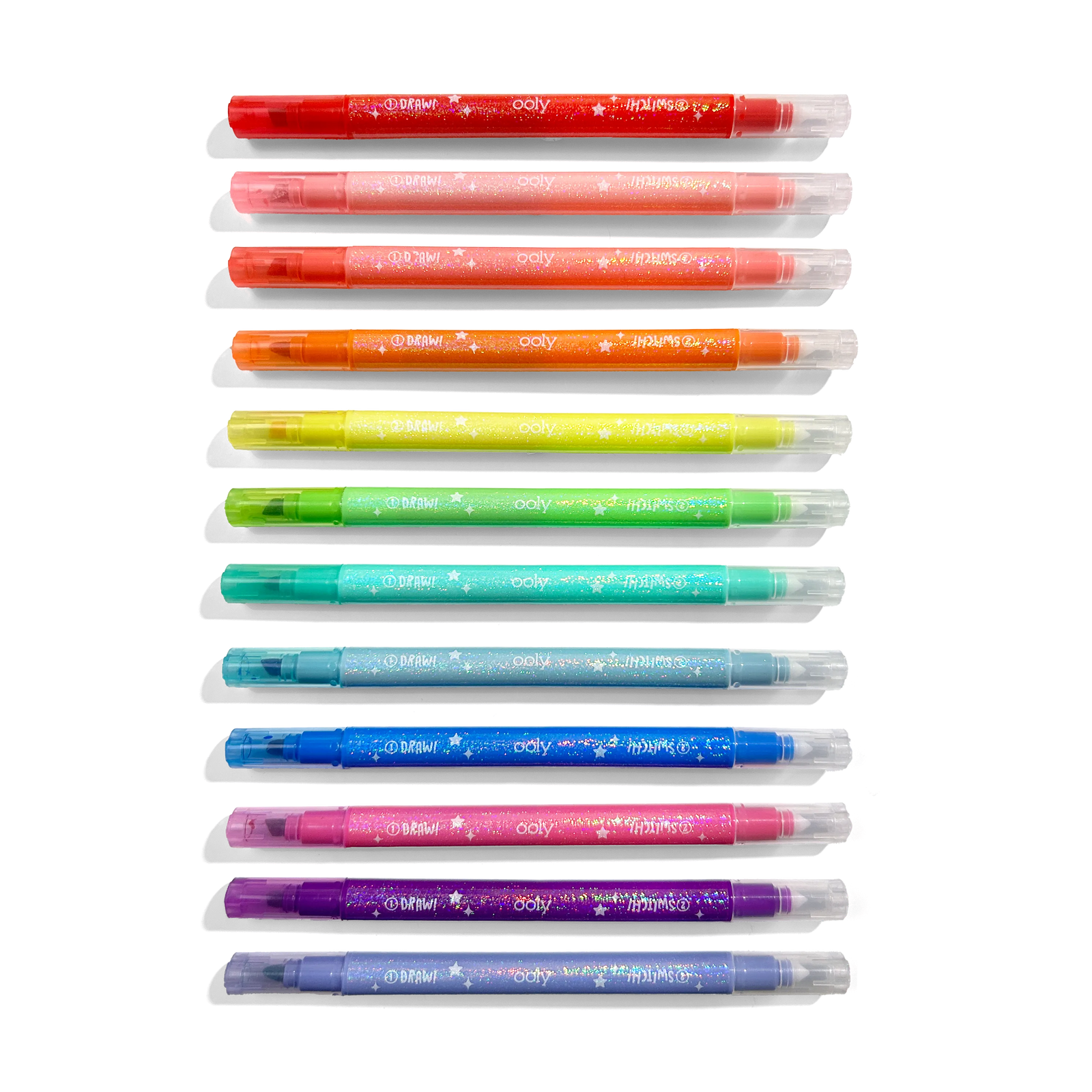 OOLY Switch-Eroo Sparkle Glittery Color Changing Markers