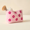 Pink Floral Sherpa Pouch