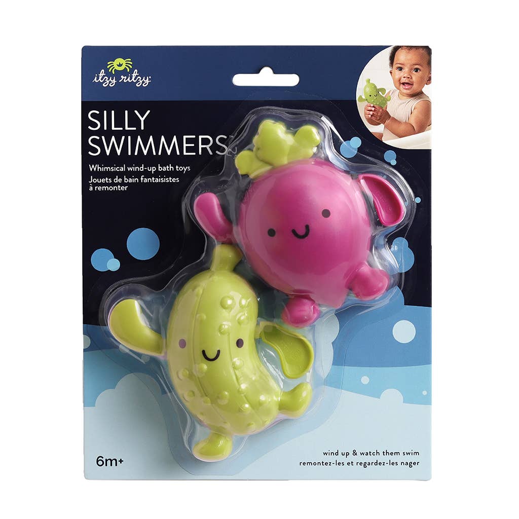 Itzy Ritzy Veggie Silly Swimmers | Bath + Water Toy