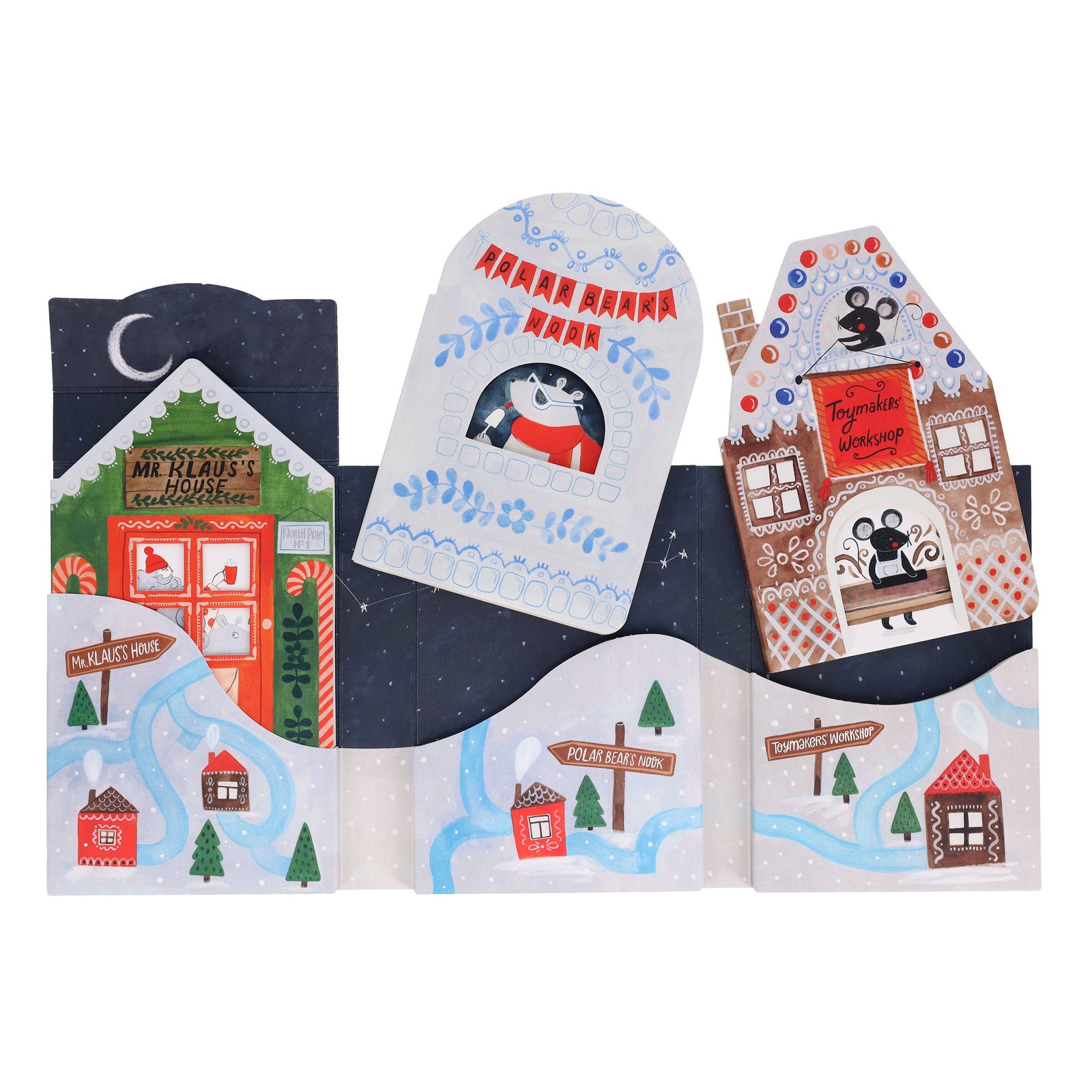 North Pole Village Mini Book Set