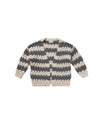 Rylee + Cru Bubble Knit Cardigan | Slate Stripe