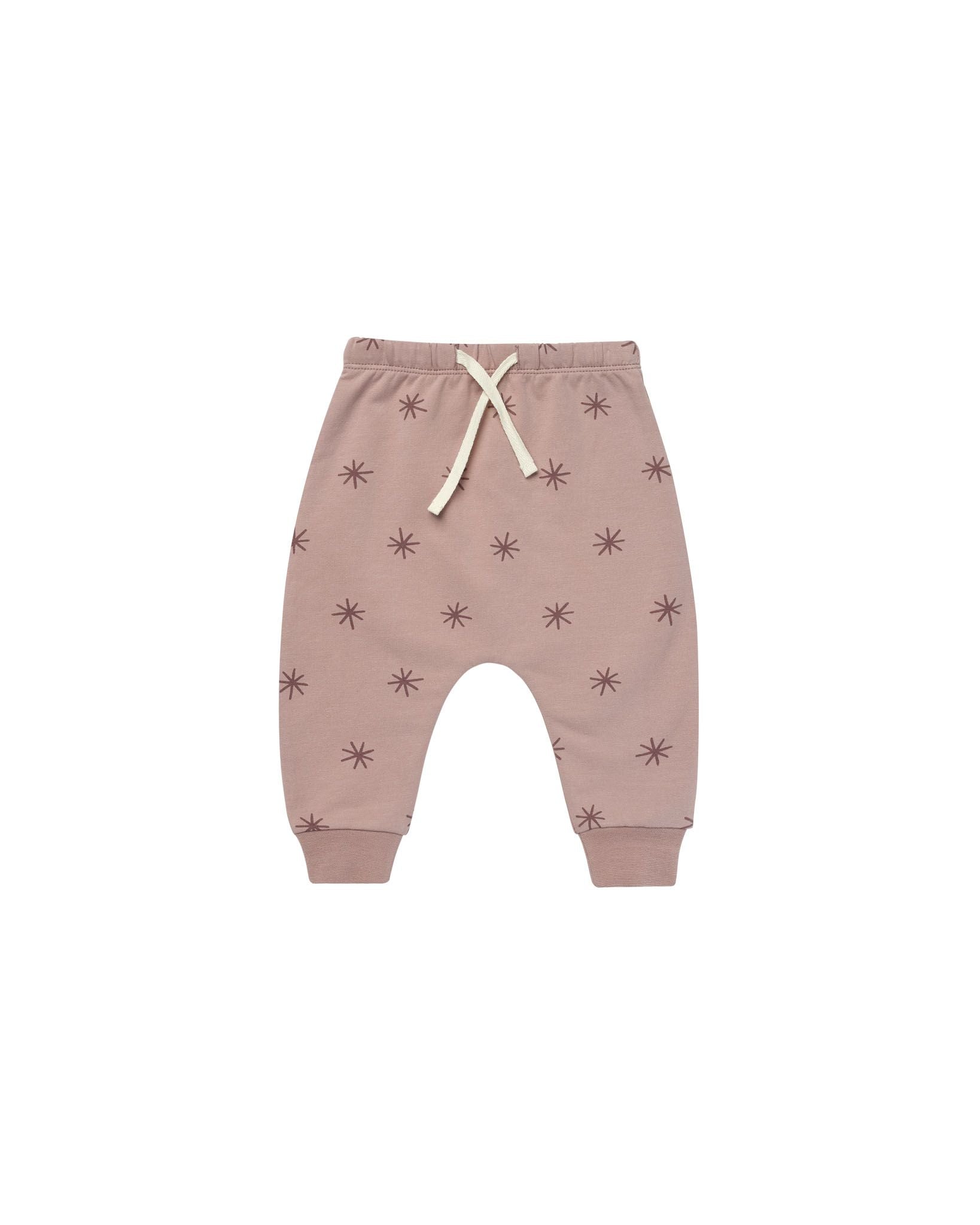 Quincy Mae Fleece Sweatpants | Snow Stars