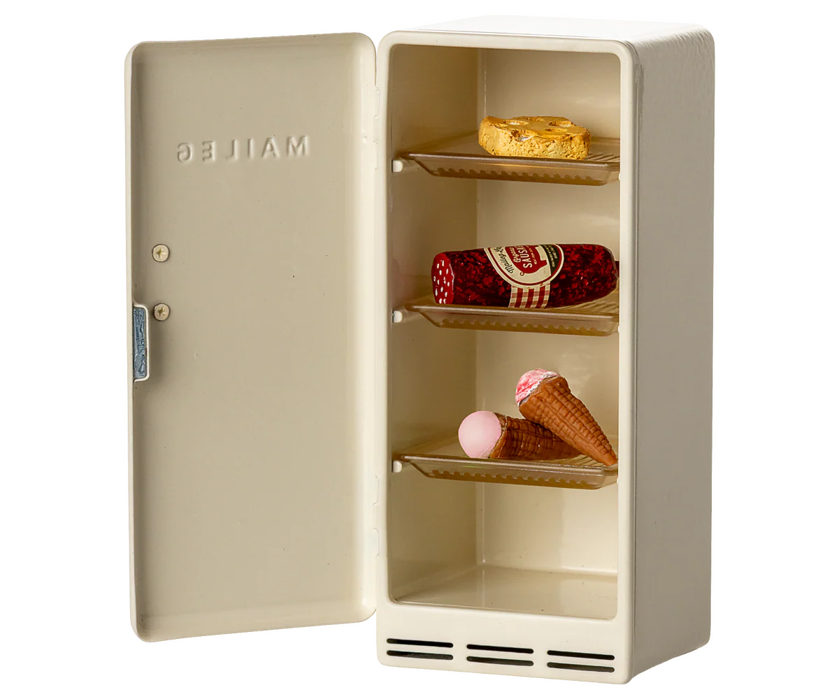 Maileg Metal Mouse Fridge | Off-White