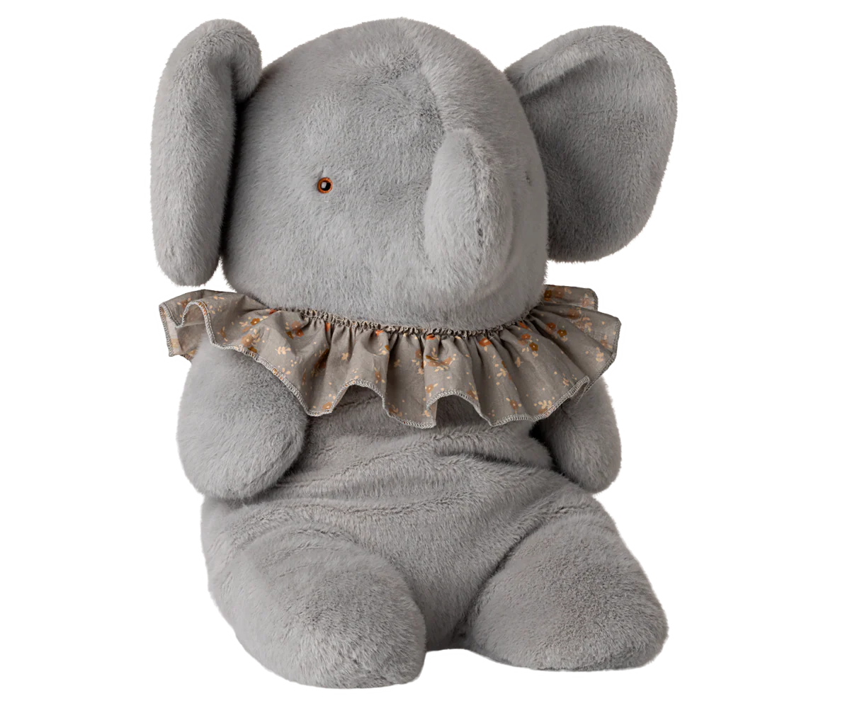 Maileg Big Elephant Plush | Blue Grey