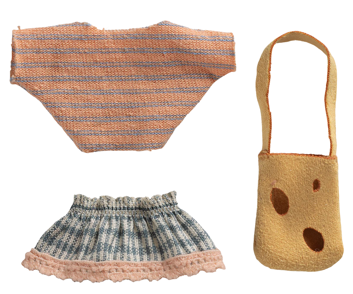 Maileg Clothes and Bag | Little Sister Mouse