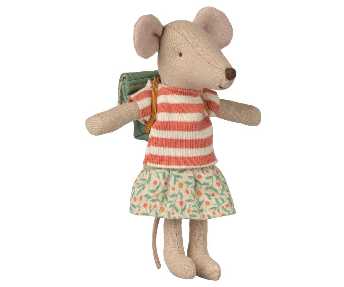 Maileg Tricycle Mouse | Green Big Sister