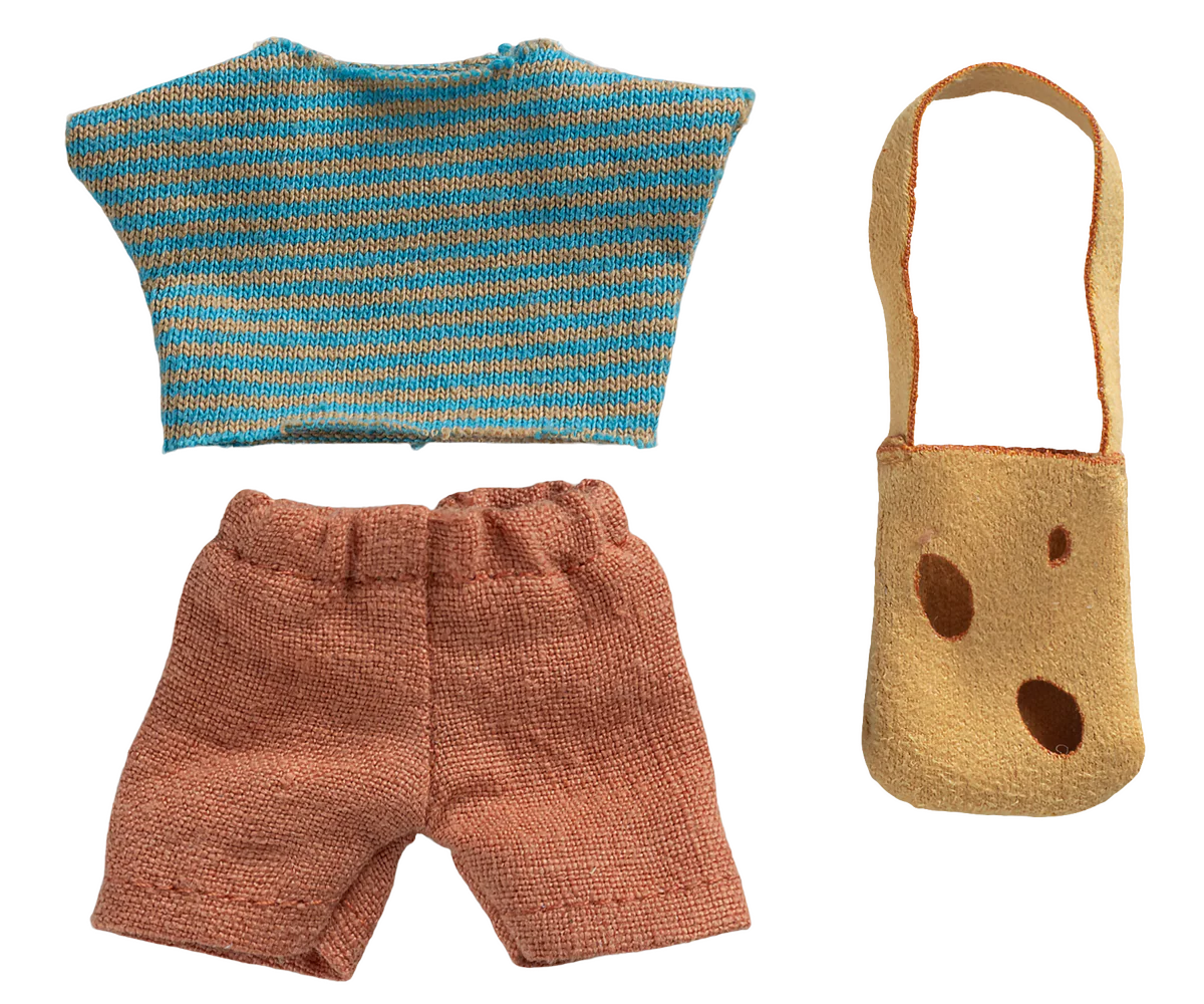 Maileg Clothes and Bag | Little Brother Mouse