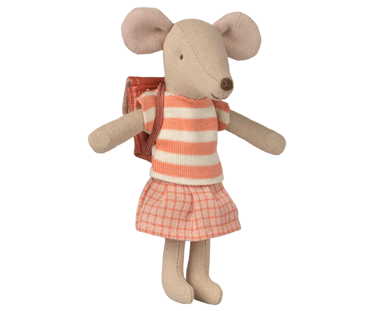 Maileg Big Sister Clothes and Bag | Coral