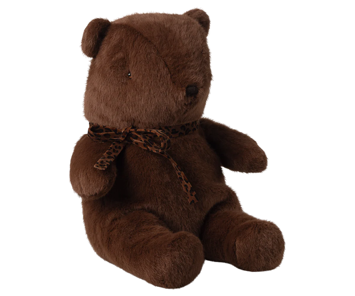Maileg Medium Teddy Bear Plush | Dark Chocolate