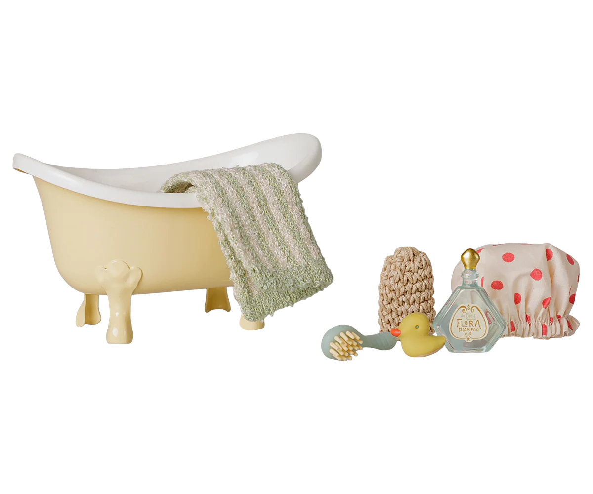 PRE-ORDER Maileg Mouse Bathtub Set | Yellow