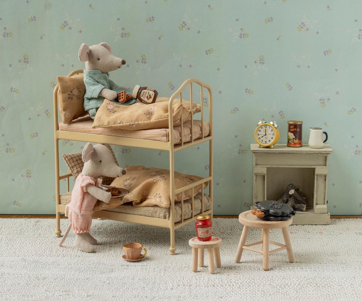 Maileg Mouse Bunk Beds | Wheat