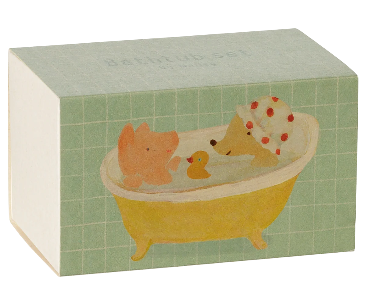 Maileg Mouse Bathtub Set | Yellow