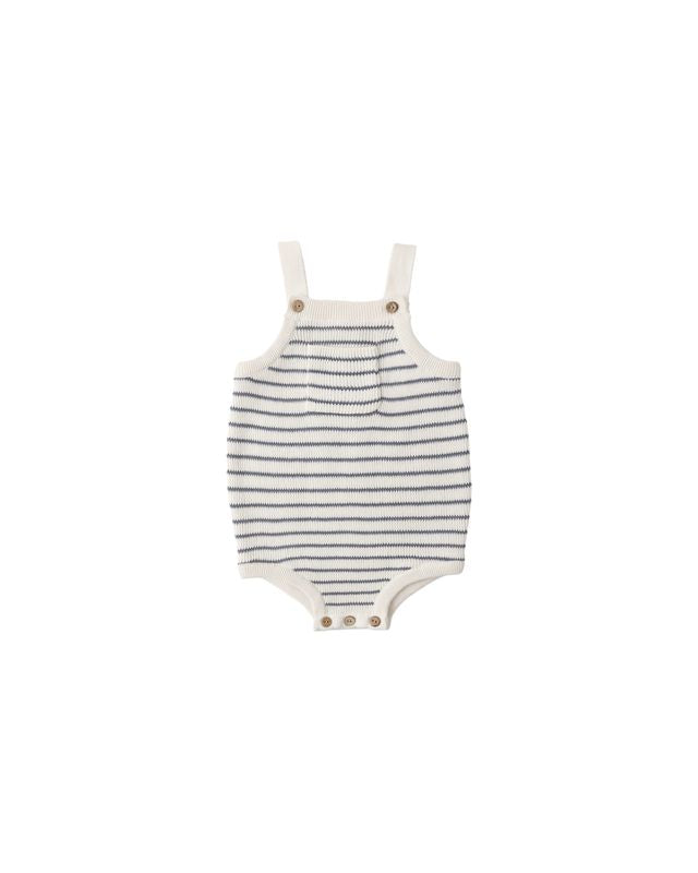 Rylee + Cru Ashton Knit Romper | Marine Stripe