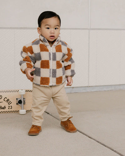 Rylee + Cru Coco Jacket | Shearling Check