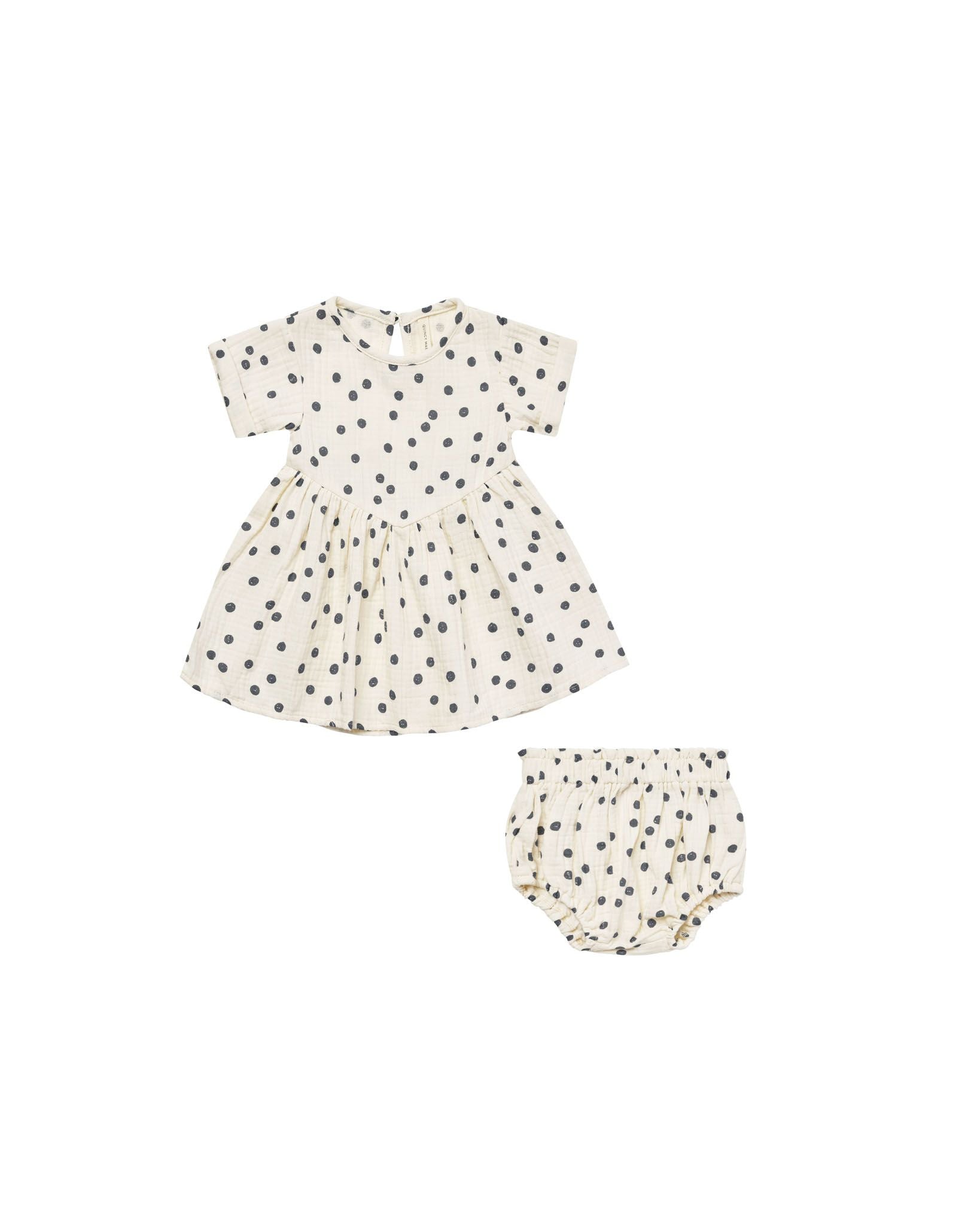 Quincy Mae Brielle Dress | Navy Dot