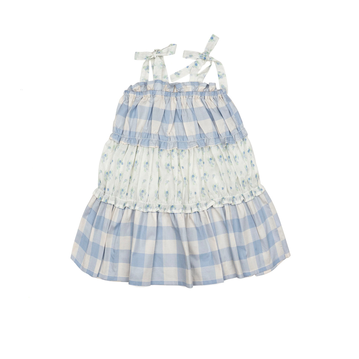 Wild Wawa Amber Dress | Blue Gingham