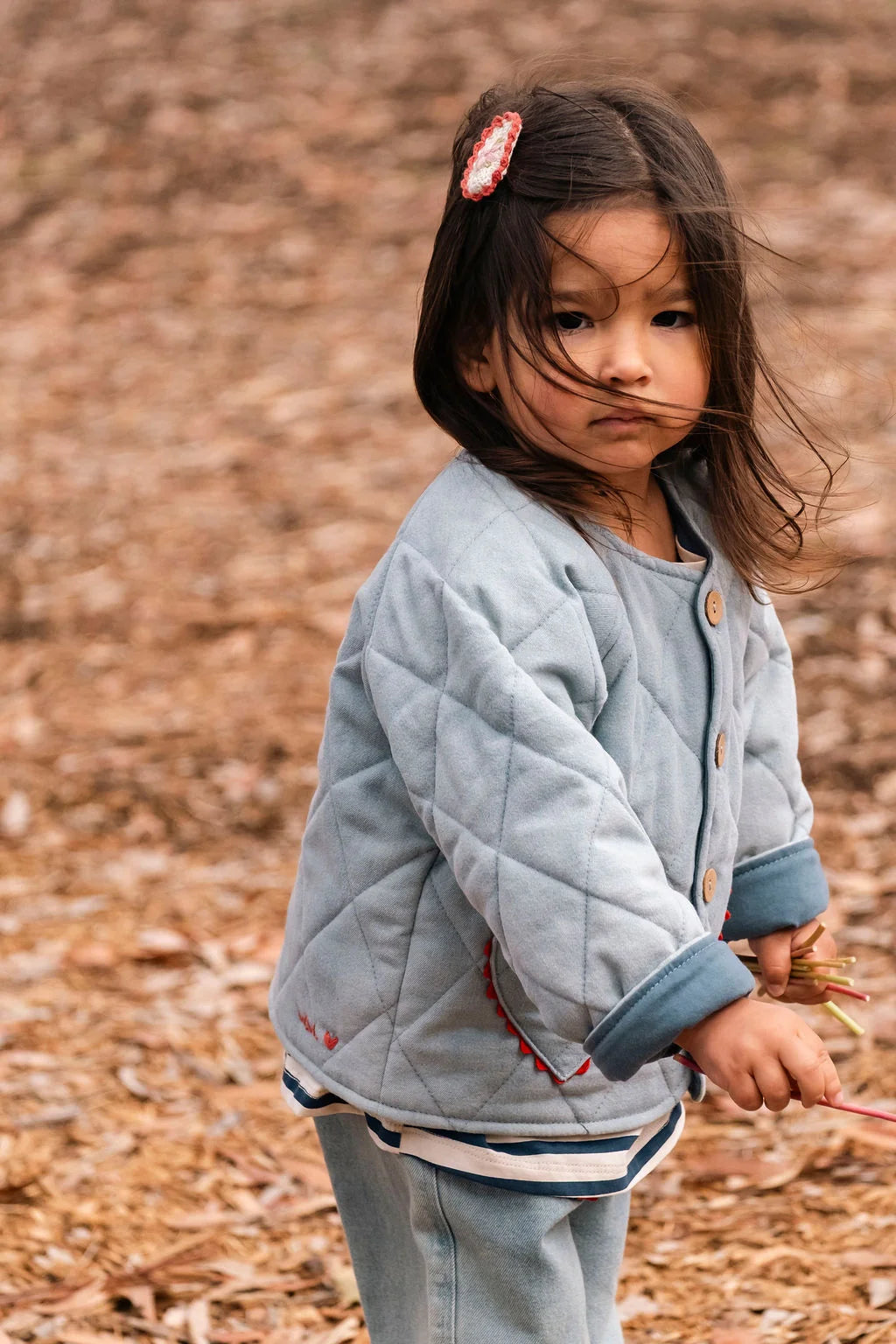 Wild Wawa Quilted Jacket | Denim Darling