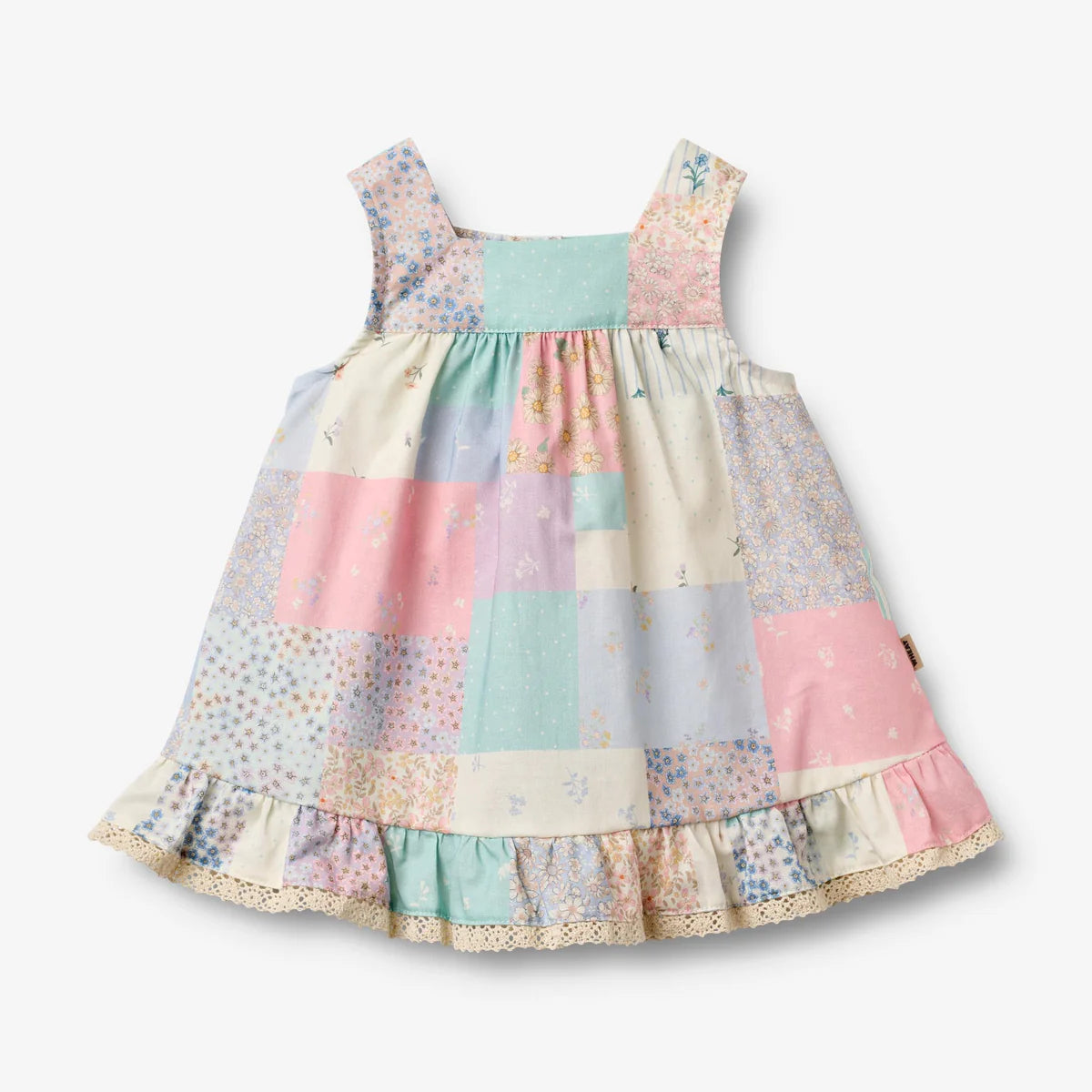 Wheat Ayla Ruffle Dress | Patchwork Flowers