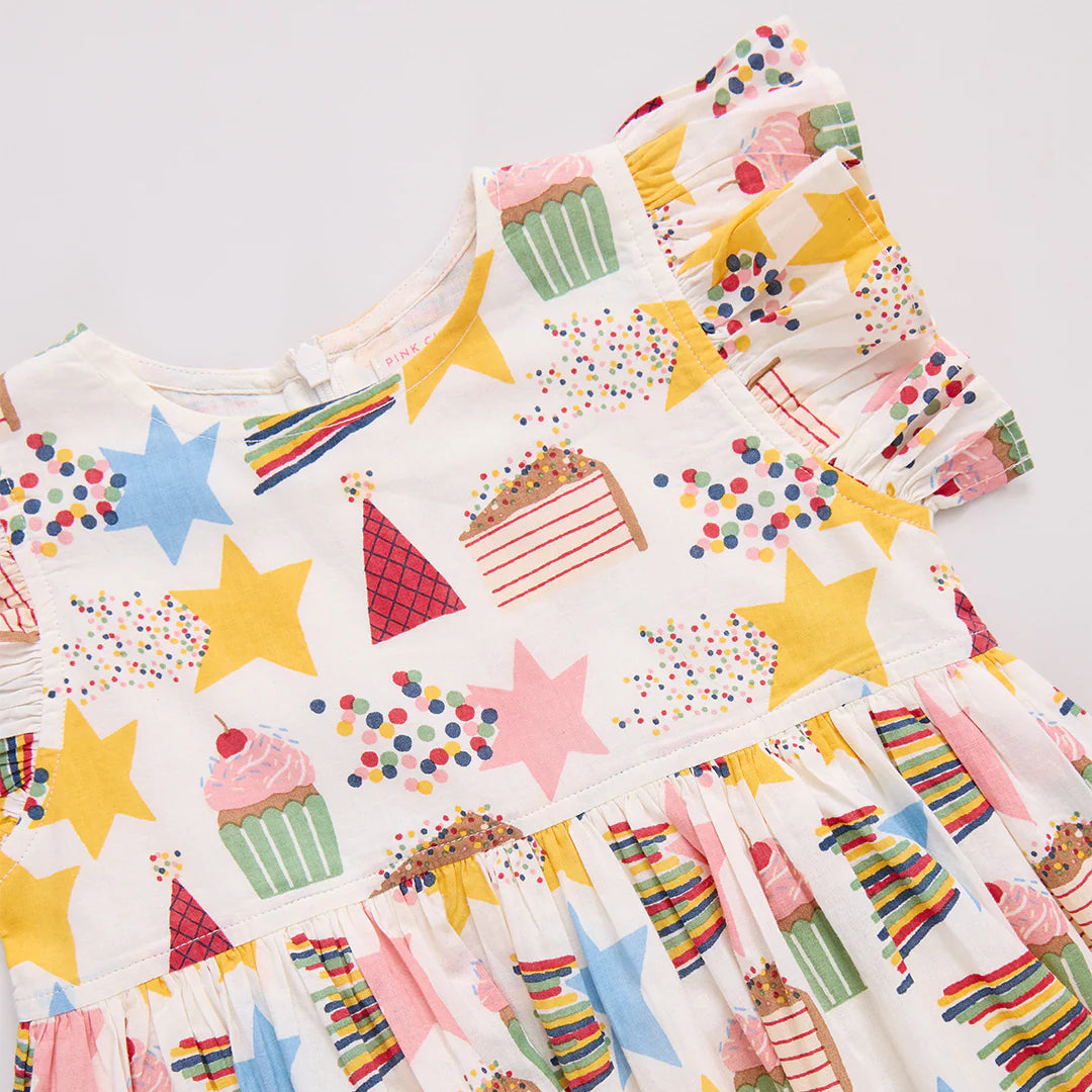 Pink Chicken Baby Girls' Jennifer Dress Set | Birthday Star