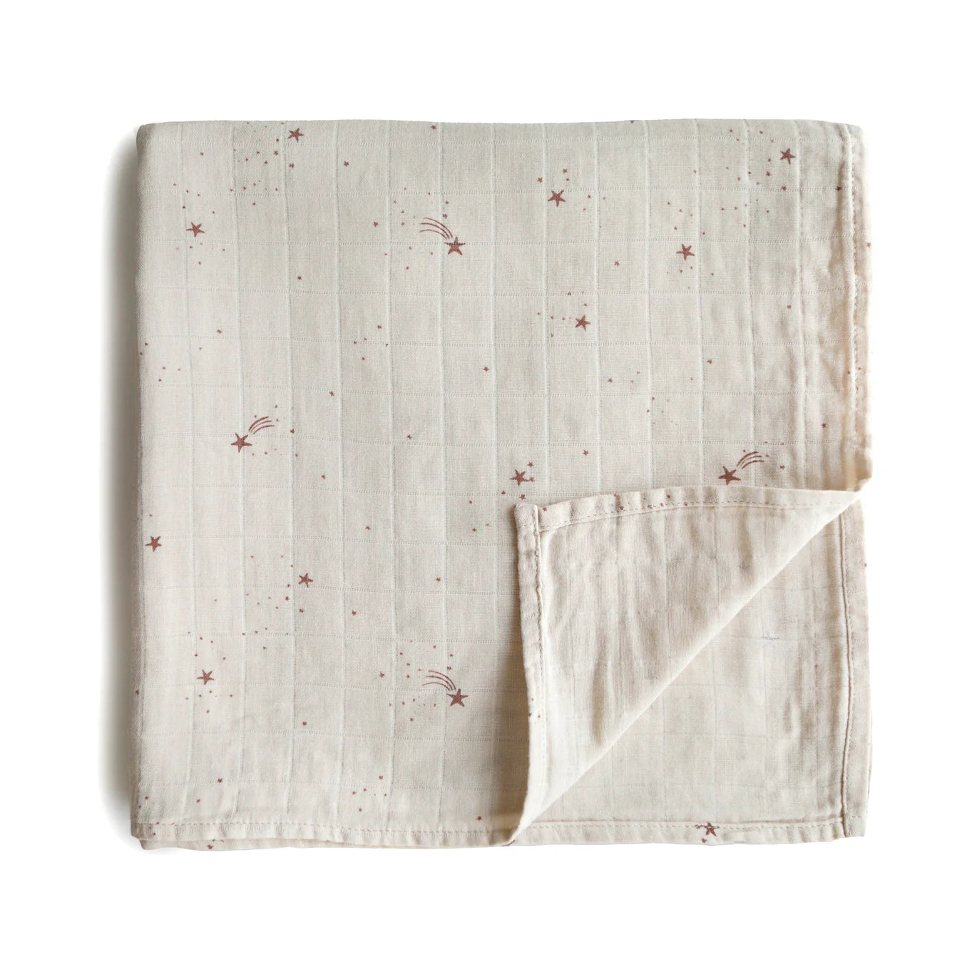 Mushie Organic Swaddle Blanket | Falling Stars