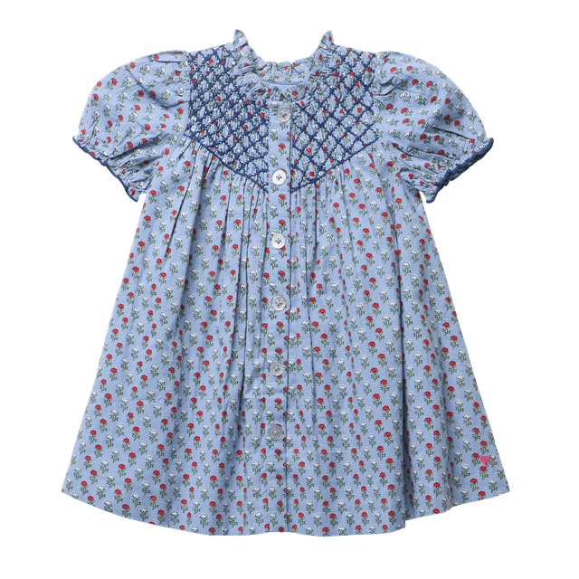 Pink Chicken Girls Lucia Dress | Light Blue Carnation