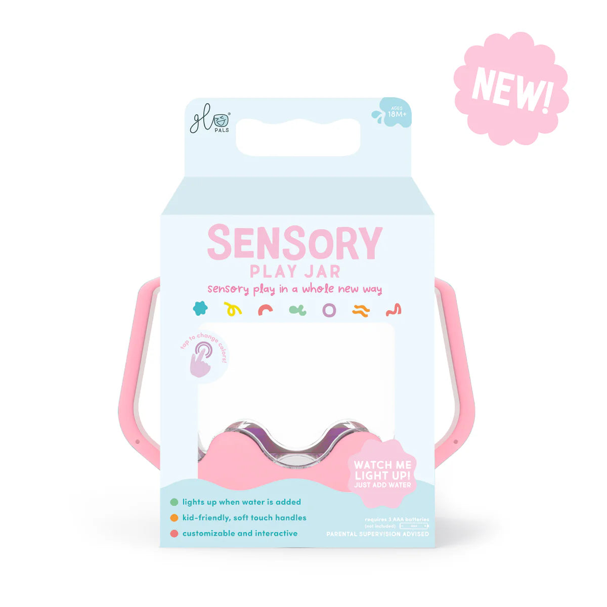 Glo Pals Sensory Play Jar | Pink