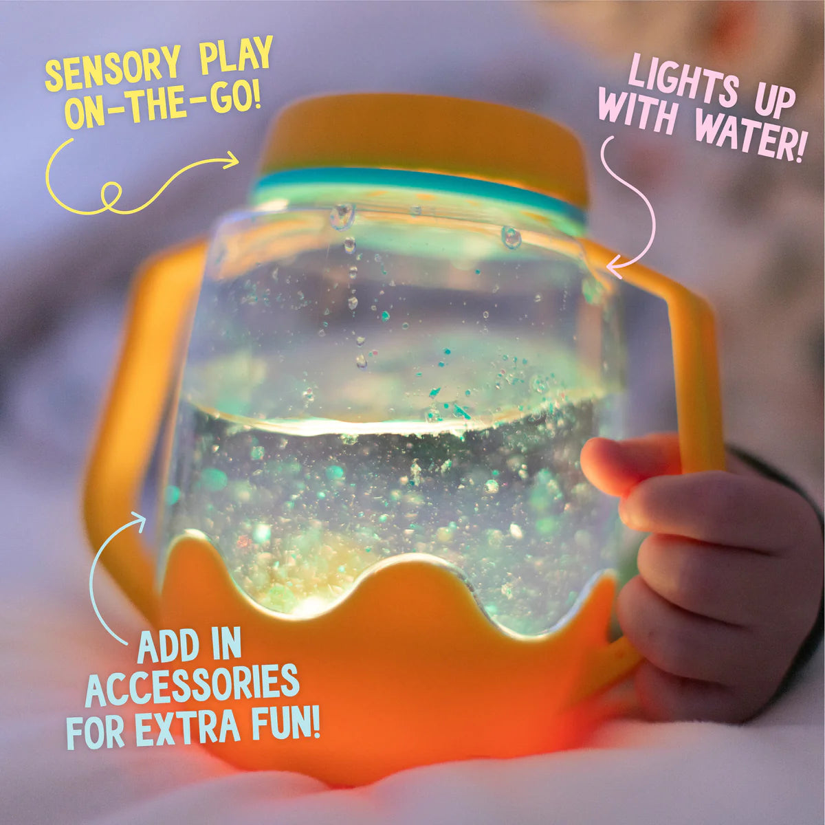 Glo Pals Sensory Play Jar | Orange