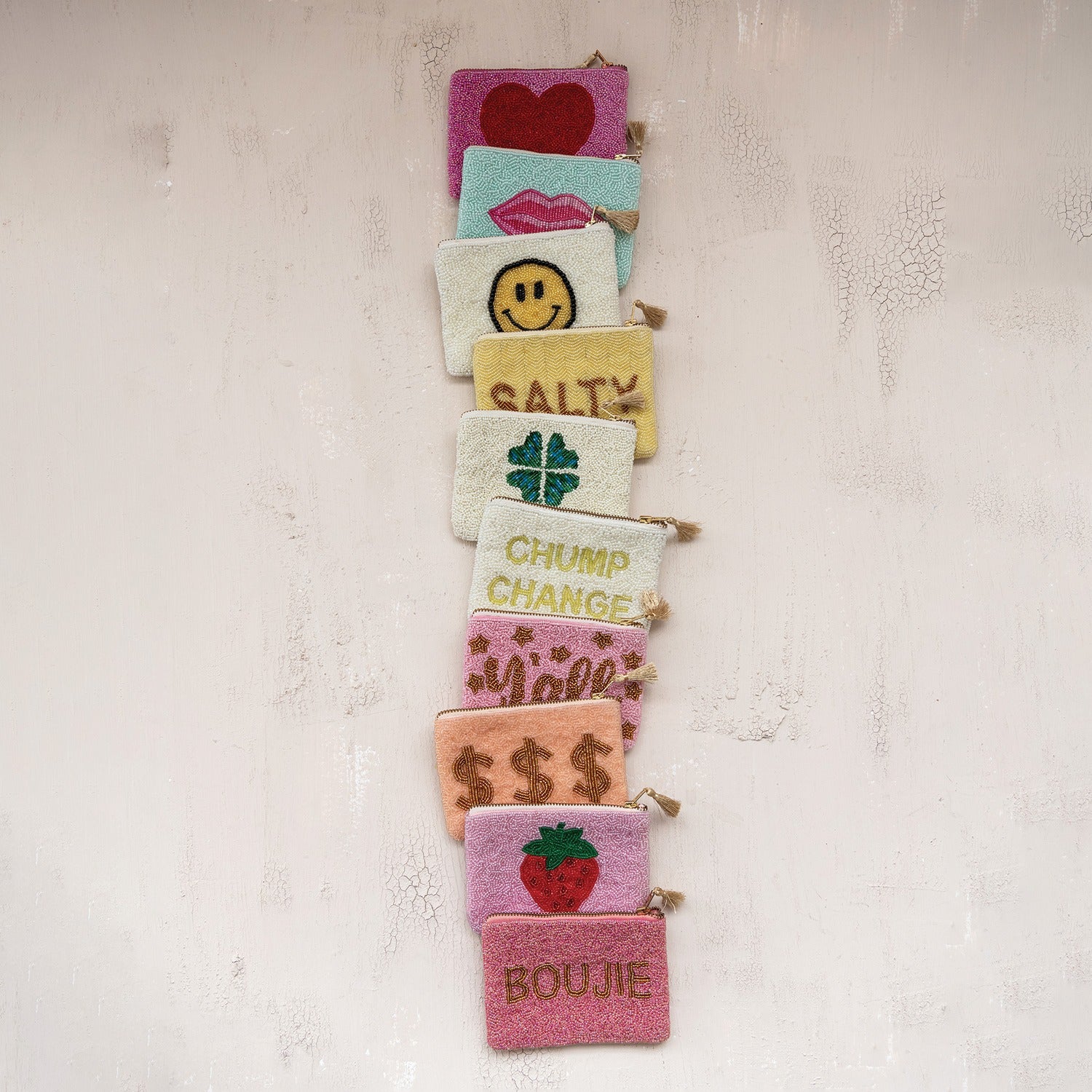 Beaded Zip Pouch | Assorted Styles