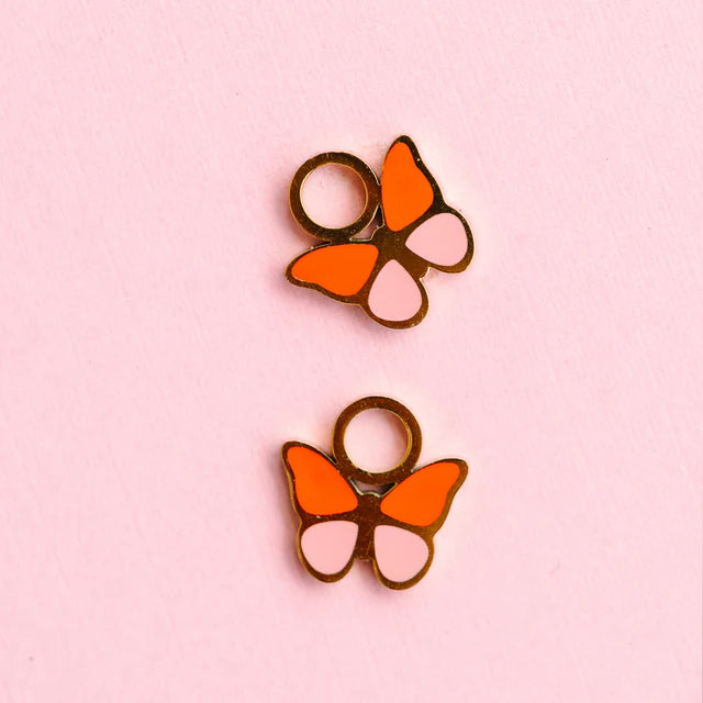Pierced Co Butterfly Colorblock Charms