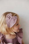 Jamie Kay Organic Cotton Bow | Berry Tea