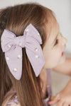 Jamie Kay Organic Cotton Bow | Goldie Quail