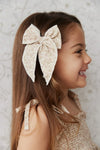 Jamie Kay Organic Cotton Bow | Chloe Floral Egret