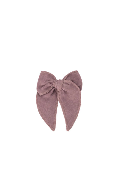 Jamie Kay Organic Cotton Bow | Berry Tea