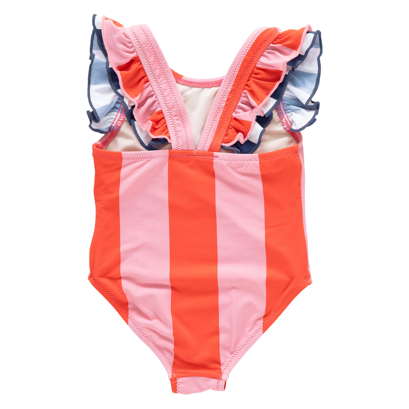 Pink Chicken Girls Liv Suit | Pink Wide Stripe with Red