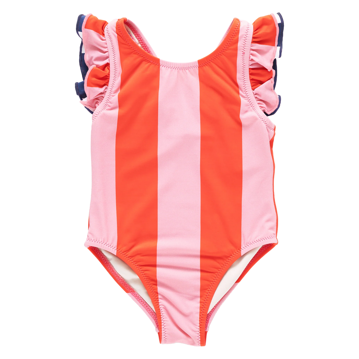 Pink Chicken Girls Liv Suit | Pink Wide Stripe with Red