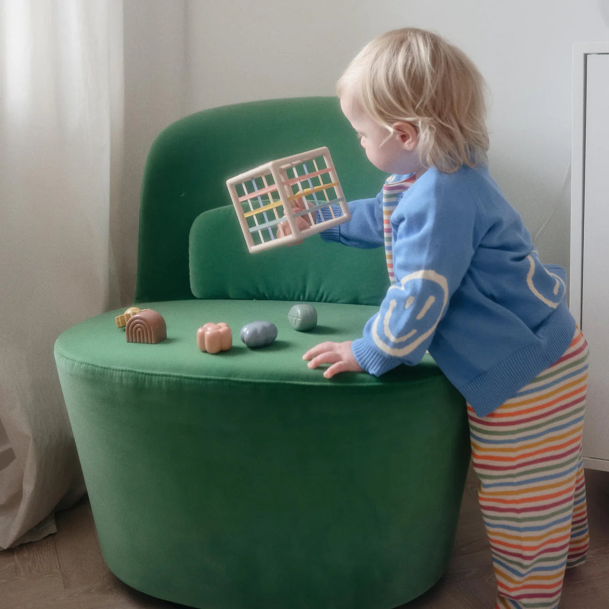 Mushie Elastic Shape Sorter | Nature