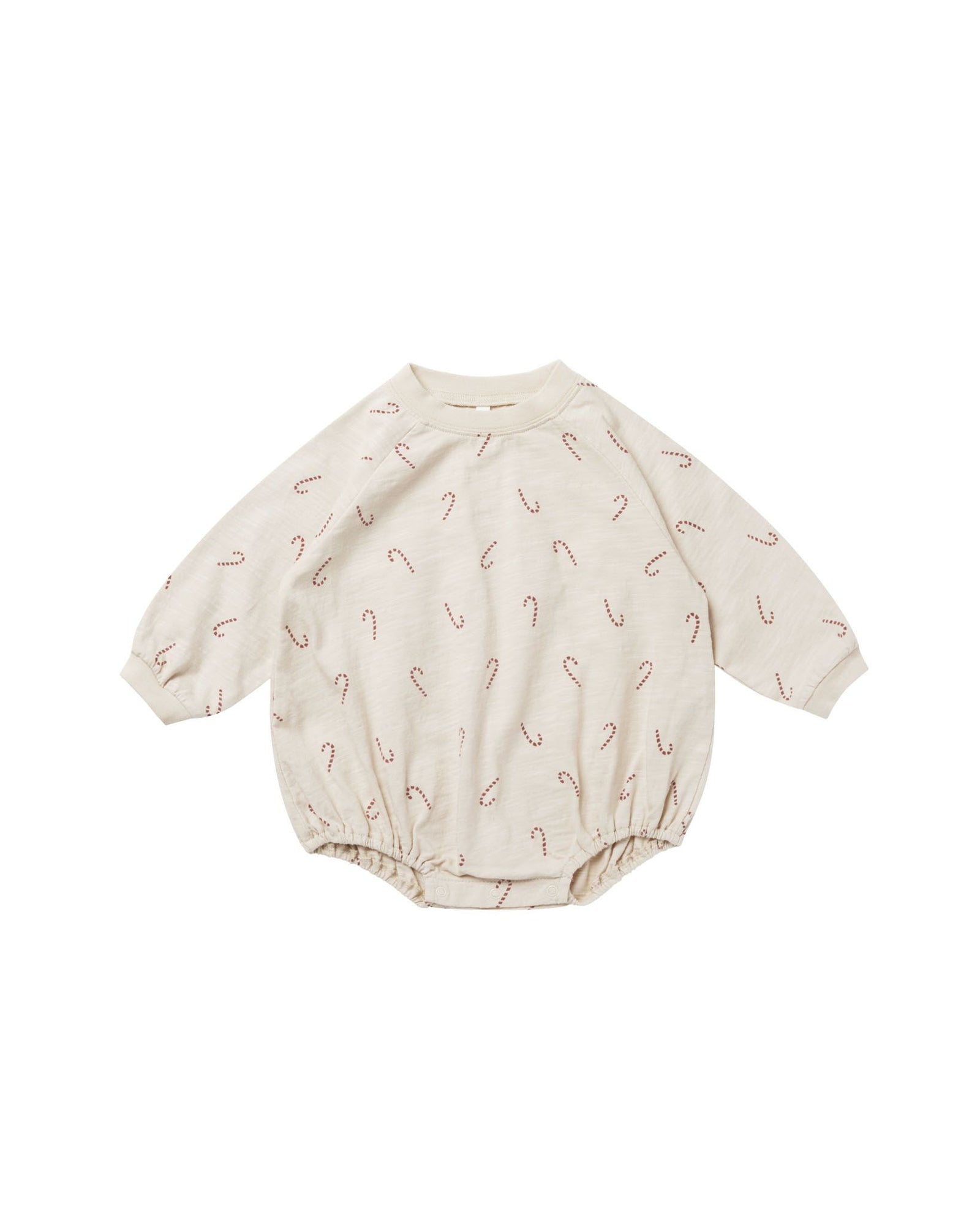 Rylee + Cru Candy Cane Crewneck Romper