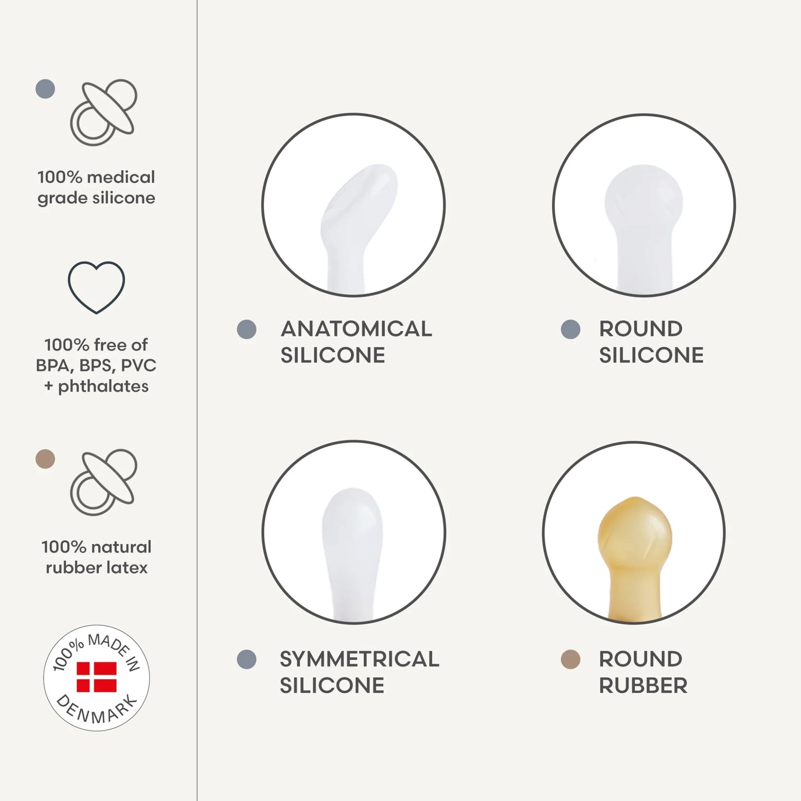 FRIGG Baby's First Pacifiers Moonlight Sailing | Cream