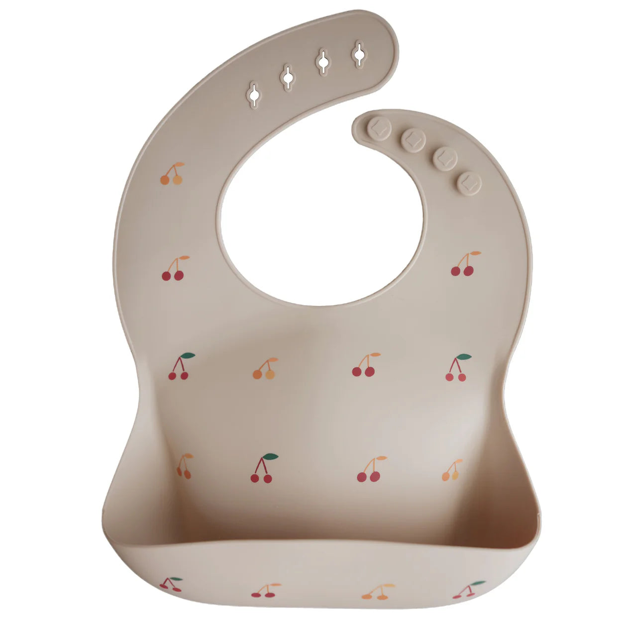 Mushie Silicone Bib | Cherries