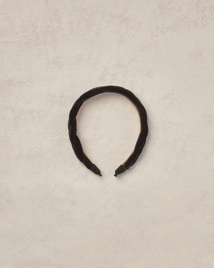 Noralee Velvet Braided Headband | Black