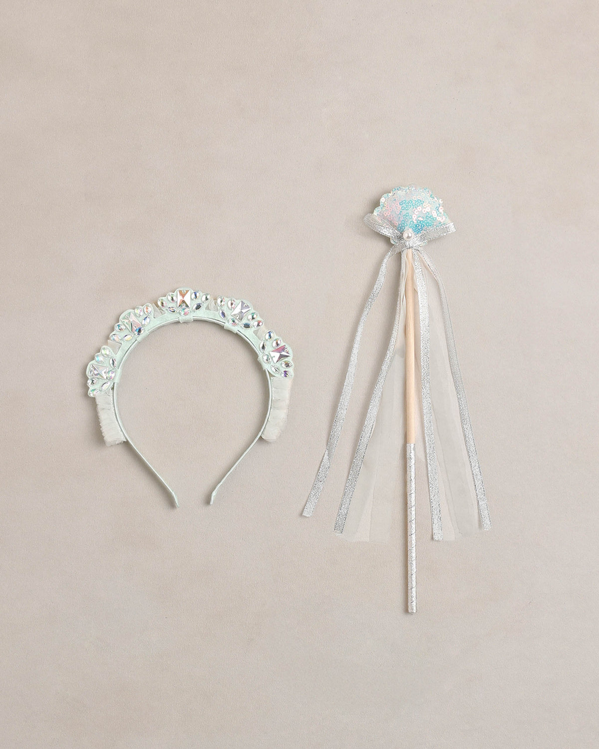 Noralee Mermaid Crown + Wand | Mist
